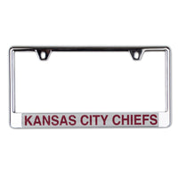 Kansas City Chiefs Lic Plate Frame B/O Printed