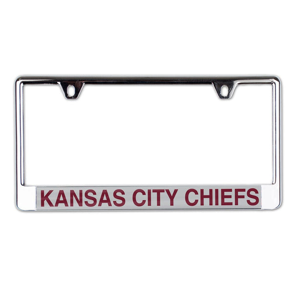 Kansas City Chiefs Lic Plate Frame B/O Printed