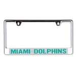 Miami Dolphins Lic Plate Frame B/O Printed