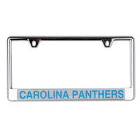 Carolina Panthers Lic Plate Frame B/O Printed