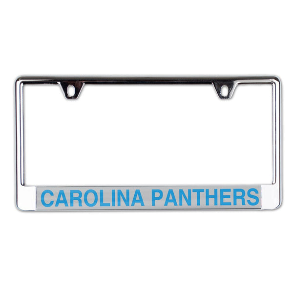 Carolina Panthers Lic Plate Frame B/O Printed