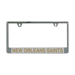 New Orleans Saints Lic Plate Frame B/O Printed