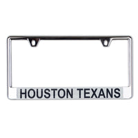 Houston Texans Lic Plate Frame B/O Printed