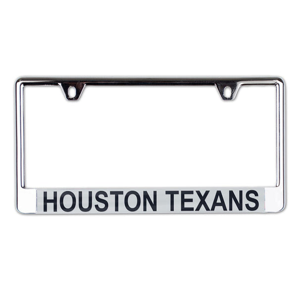 Houston Texans Lic Plate Frame B/O Printed