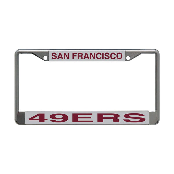San Francisco 49ers Lic Plt Frame S/L Printed