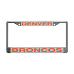 Denver Broncos Lic Plt Frame S/L Printed