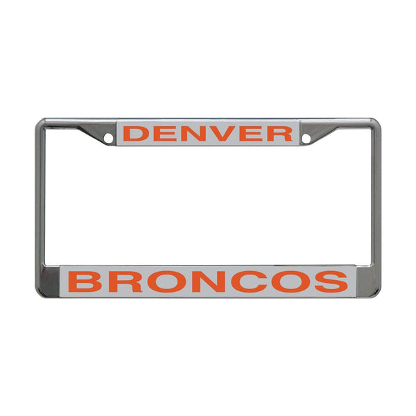Denver Broncos Lic Plt Frame S/L Printed