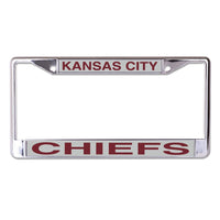 Kansas City Chiefs Lic Plt Frame S/L Printed
