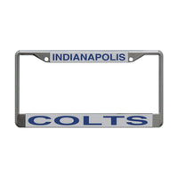 Indianapolis Colts Lic Plt Frame S/L Metallic