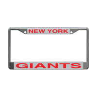 New York Giants Lic Plt Frame S/L Printed