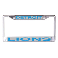 Detroit Lions Lic Plt Frame S/L Printed