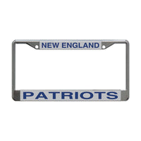 New England Patriots Lic Plt Frame S/L Printed