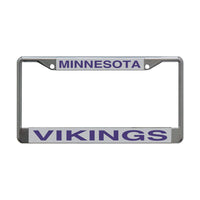 Minnesota Vikings Lic Plt Frame S/L Printed