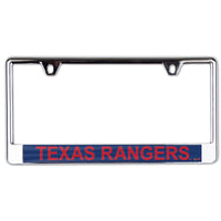 Texas Rangers Lic Plate Frame B/O Printed