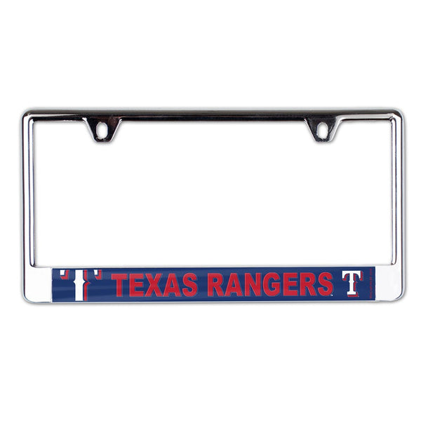 Texas Rangers MEGA Lic Plate Frame B/O Printed
