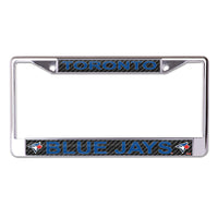 Toronto Blue Jays CARBON Lic Plt Frame S/L Printed