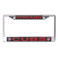 Chicago Cubs CARBON Lic Plt Frame S/L Printed