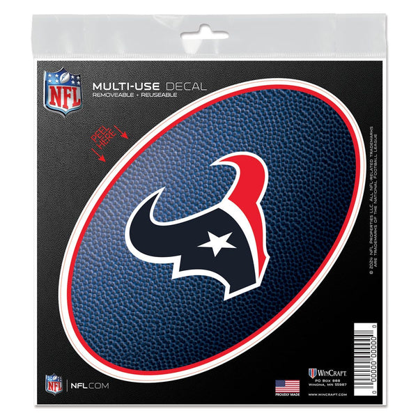 Houston Texans All Surface Decal 6" x 6"