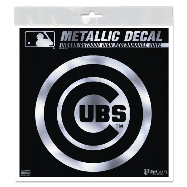 Chicago Cubs Decal Metallic 6" x 6"