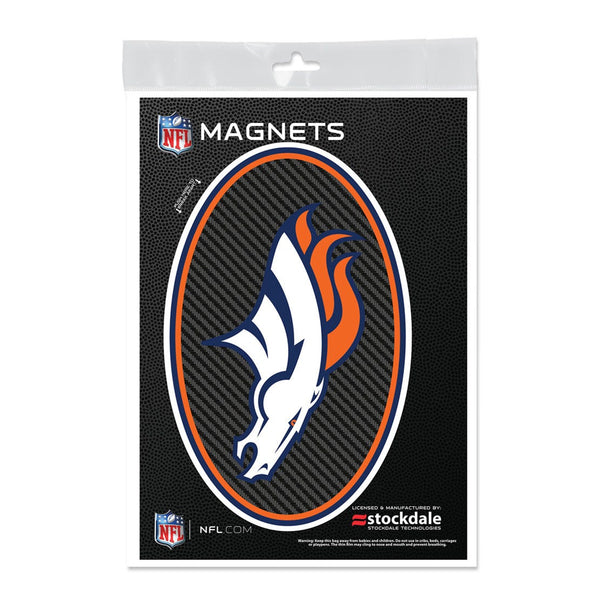 Denver Broncos CARBON Outdoor Magnets 5" x 7"