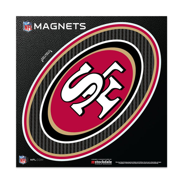 San Francisco 49ers CARBON Outdoor Magnets 6" x 6"