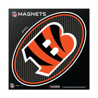 Cincinnati Bengals CARBON Outdoor Magnets 6" x 6"