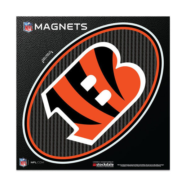 Cincinnati Bengals CARBON Outdoor Magnets 6" x 6"