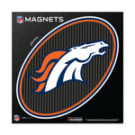 Denver Broncos CARBON Outdoor Magnets 6" x 6"
