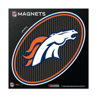 Denver Broncos CARBON Outdoor Magnets 6" x 6"