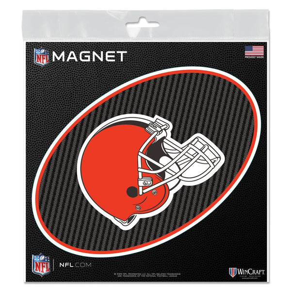 Cleveland Browns CARBON Outdoor Magnets 6" x 6"