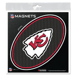 Kansas City Chiefs CARBON Outdoor Magnets 6" x 6"