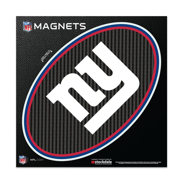 New York Giants CARBON Outdoor Magnets 6" x 6"