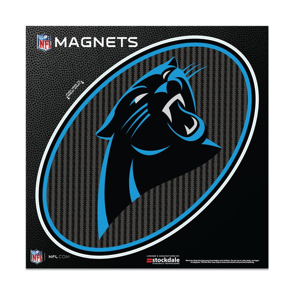 Carolina Panthers CARBON Outdoor Magnets 6" x 6"