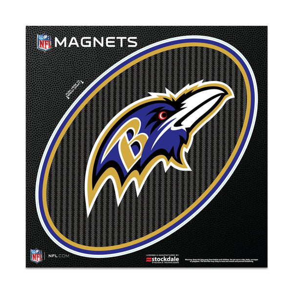 Baltimore Ravens CARBON Outdoor Magnets 6" x 6"