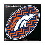 Denver Broncos CHEVRON Outdoor Magnets 6" x 6"