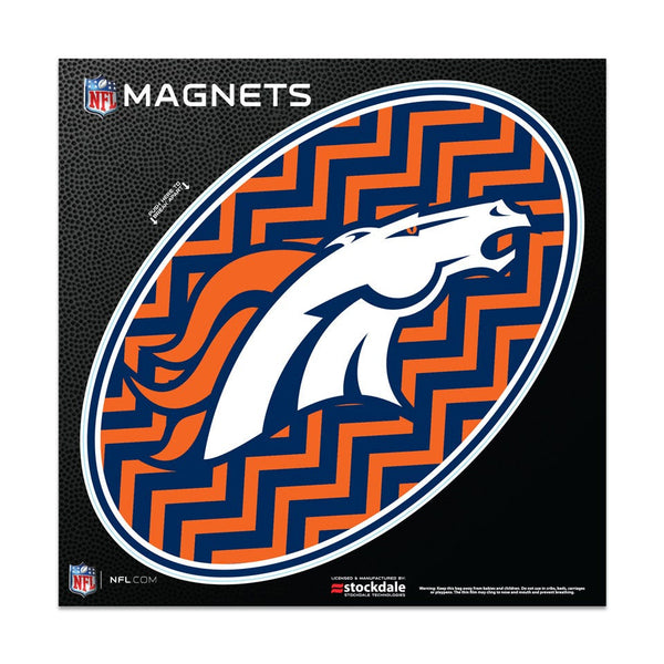 Denver Broncos CHEVRON Outdoor Magnets 6" x 6"
