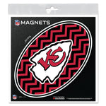 Kansas City Chiefs CHEVRON Outdoor Magnets 6" x 6"