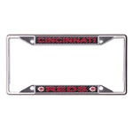 Cincinnati Reds CARBON Lic Plt Frame S/S Printed