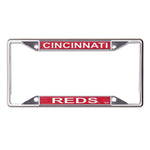 Cincinnati Reds GLITTER Lic Plt Frame S/S Printed