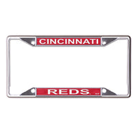 Cincinnati Reds GLITTER Lic Plt Frame S/S Printed