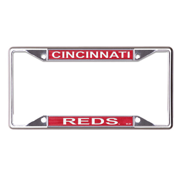 Cincinnati Reds GLITTER Lic Plt Frame S/S Printed