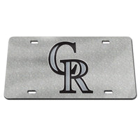 Colorado Rockies GLITTER Specialty Acrylic License Plate