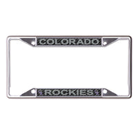 Colorado Rockies CARBON Lic Plt Frame S/S Printed