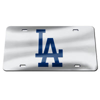 Los Angeles Dodgers SILVER Acrylic Classic License Plates
