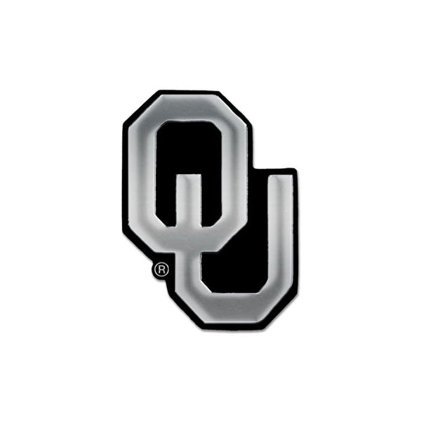 Wholesale-Oklahoma Sooners Chrome Free Form Auto Emblem