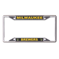 Milwaukee Brewers CARBON Lic Plt Frame S/S Printed