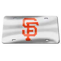 San Francisco Giants SILVER Specialty Acrylic License Plate