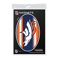 Denver Broncos STRIPES Outdoor Magnets 5" x 7"