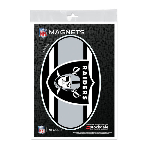 Las Vegas Raiders STRIPES Outdoor Magnets 5" x 7"