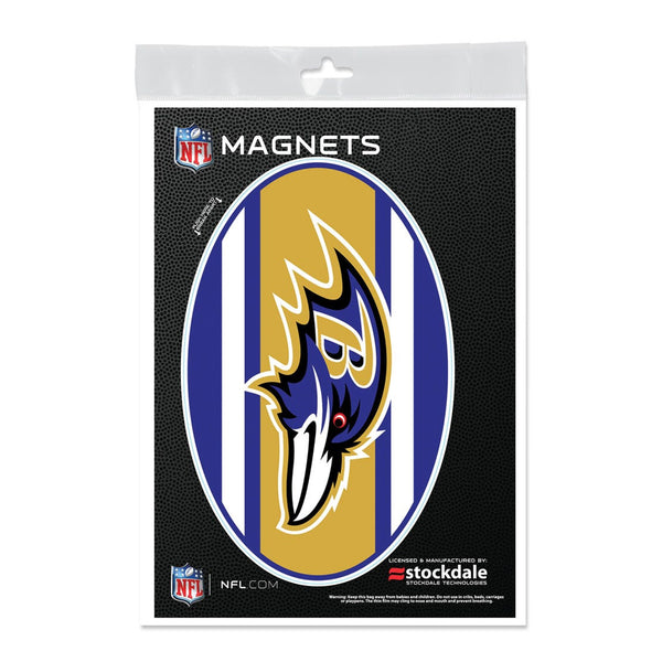 Baltimore Ravens STRIPES Outdoor Magnets 5" x 7"